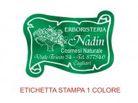 Etichette adesive per erboristeria, cosmetica, cosmesi (mm 45X33)  (cod.1M )